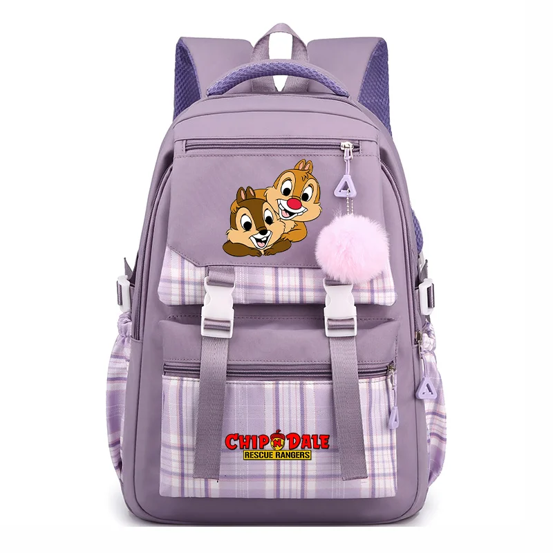 

Disney Chip n Dale Backpack Boys Girls Student Schoolbag Children Teenager Large capacity Knapsack Travel Rucksack