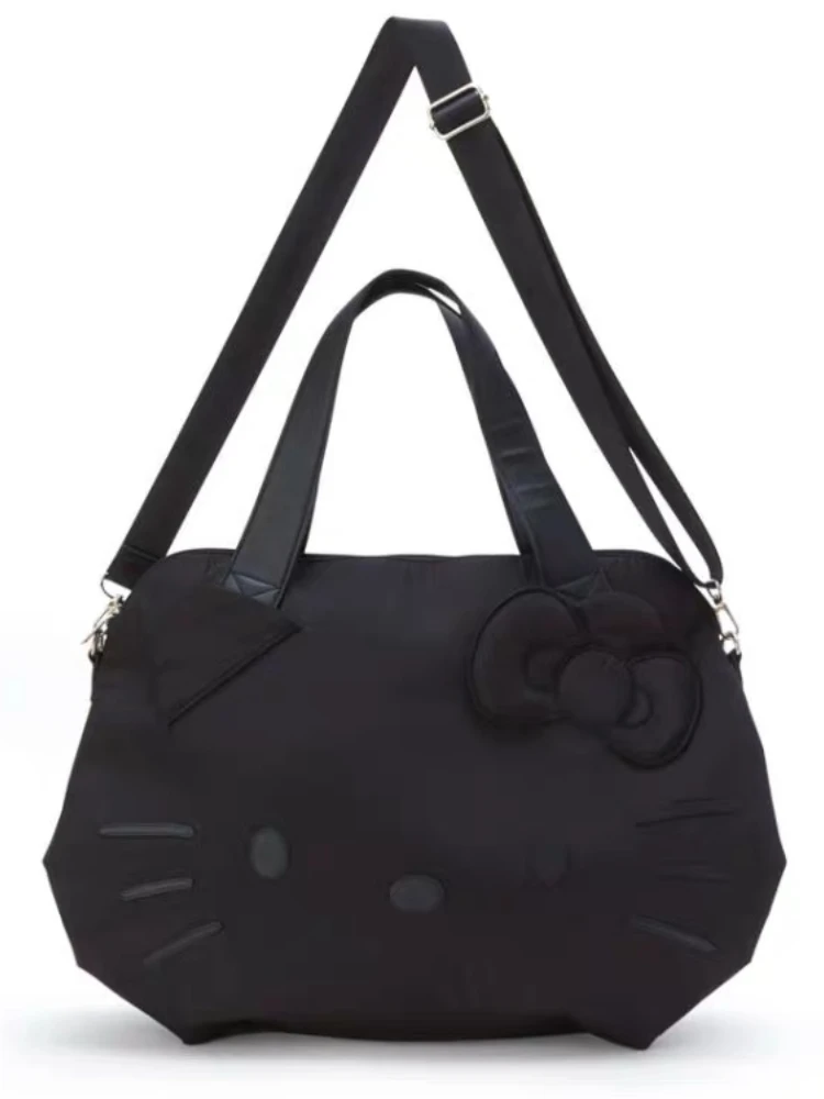 Kawaii Hello Kitty Shoulder Bags Travel Bag Large Capacity Business Traveling Luggage Bag Fashion Leisure Can Cover Trolley Case