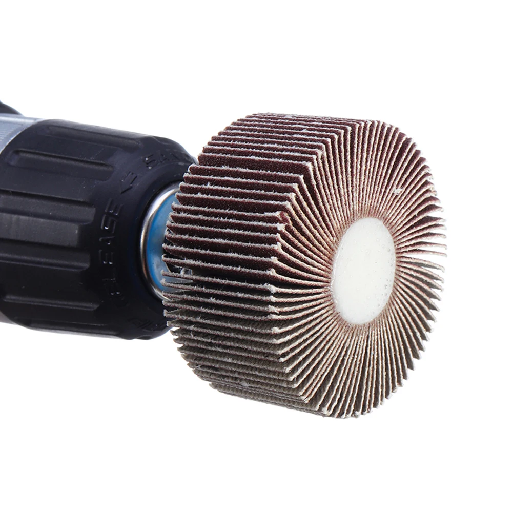 Emery Cloth Sanding Flap Wheel 4pc 80Grit With 6mm Mandrel Rod Abrasive Sandpaper Polishing Tools 25 30 40 50mm For Rotary Tool abrasive wheel,sanding flap disc