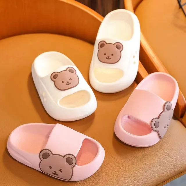 Cartoon Cute Bear Infant Slippers for Boy Girl Summer Kid Beach Shoes