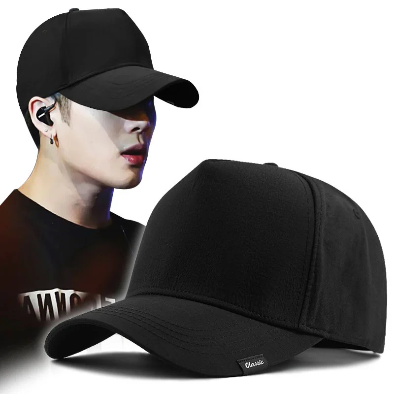 Quick Dry Baseball Hat Hard Top High Crown Men Women Sports Workout Tennis Caps for Big Head Plus Size Outdoor Sports 1