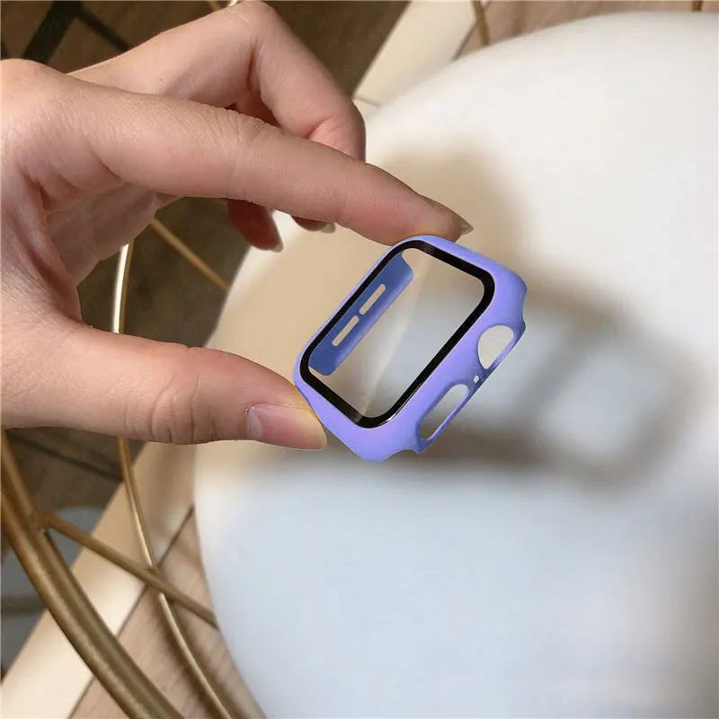 Premium Screen Protector Case - Durable Glass Cover for Apple Watch Accessories