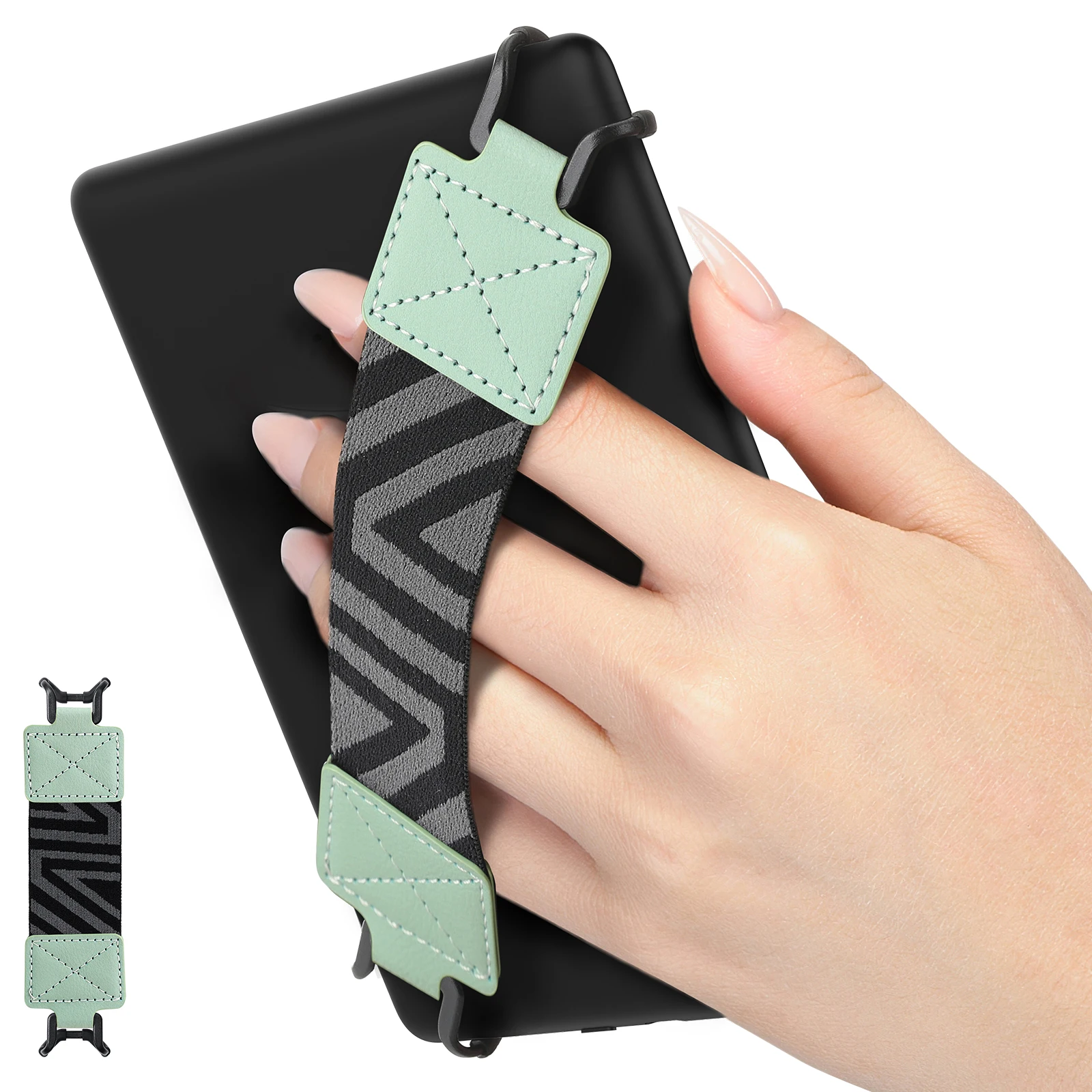 Enhanced Security Hand Strap for 6-8 eReaders and Tablets, High-Elasticity Versatile Hand Grip
