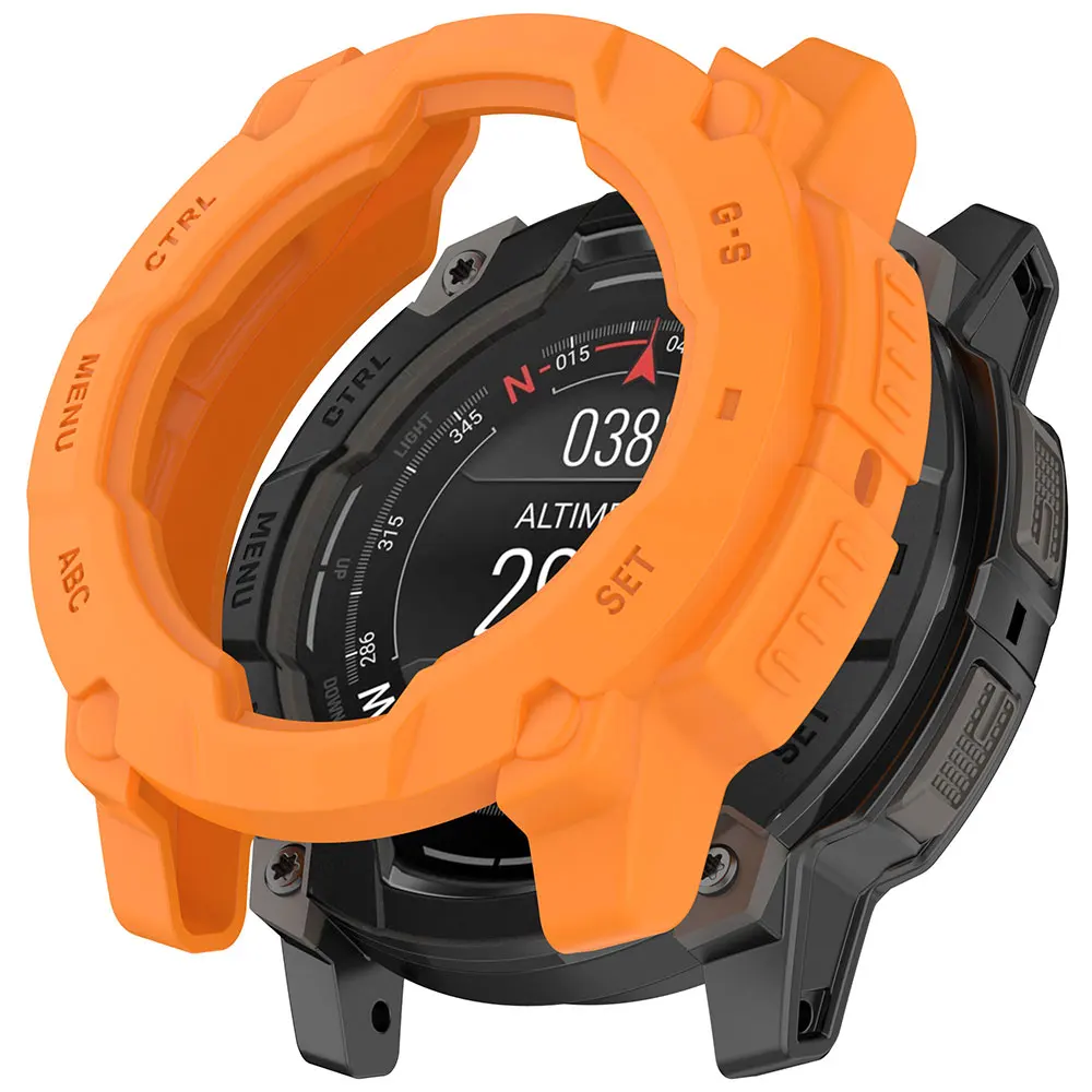 Garmin Instinct 3 용 TPU 케이스 커버 45mm 50mm 범퍼 보호 쉘 Garmin Instinct 3 보호 프레임 용 실리콘 케이스