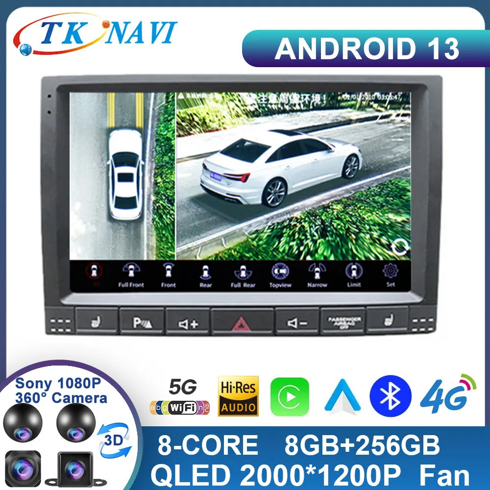 Android 13 Per Volkswagen Vw Touareg 2002 - 2012 Autoradio Navigazione Multimediale Autoradio Player Stereo Carplay Gps Monitor Tv