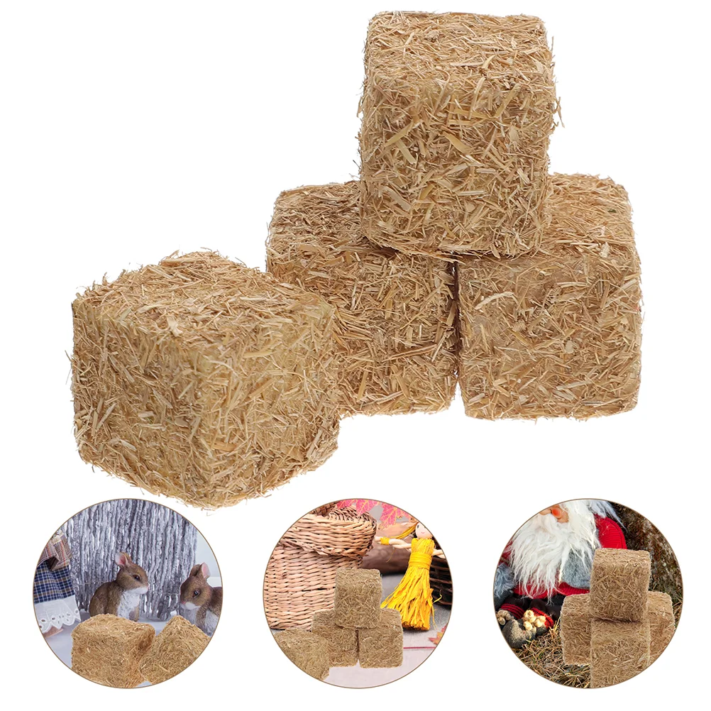 

12pcs Stackable Mini Haystacks House Hayrick Mini Hayrick Ornaments