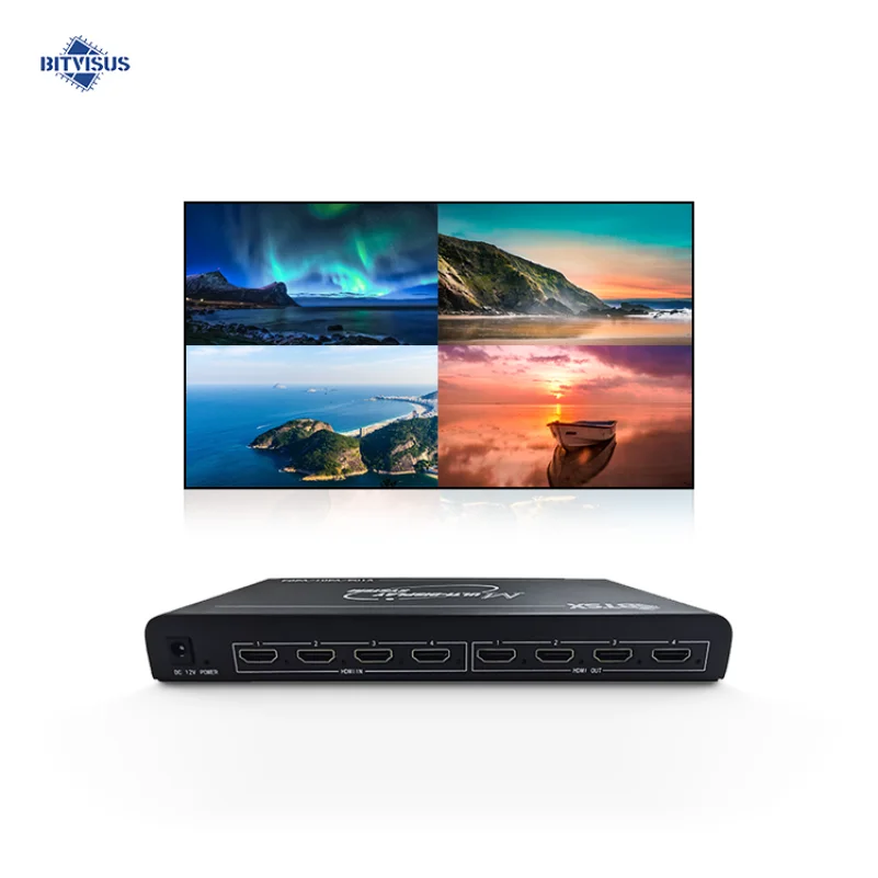 

Creative HDMI 4K Video Wall Processor Support 1X4 4X1 LED Screen Matrix and Split Function Video Wall Controller Processor