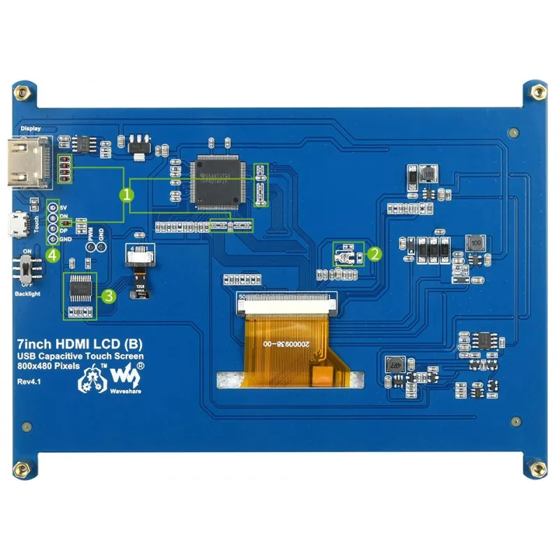 Polegadas Capacitivo Touch Screen Lcd b 800x480 Interface Hdmi Baixo Consumo de Energia 7 - Imagem 4