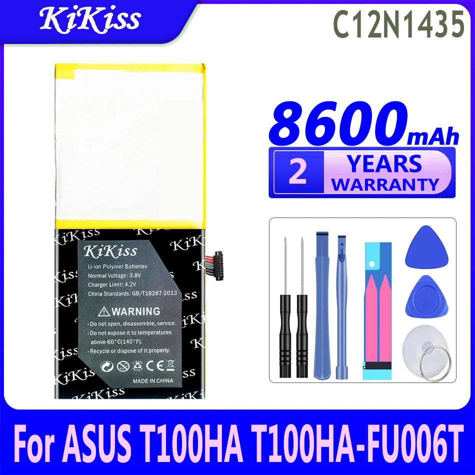 

8600mAh KiKiss Мощная батарея C12N1435 для ASUS T100HA T100HA-FU006T T100HA-C4-LB T100HA-FU040T