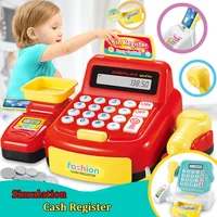 Simulation Supermarket Cash Register Game Toy Electronic Pretend Play House Toys Lighting And Sound Effects Toy for Kid Birthday 1