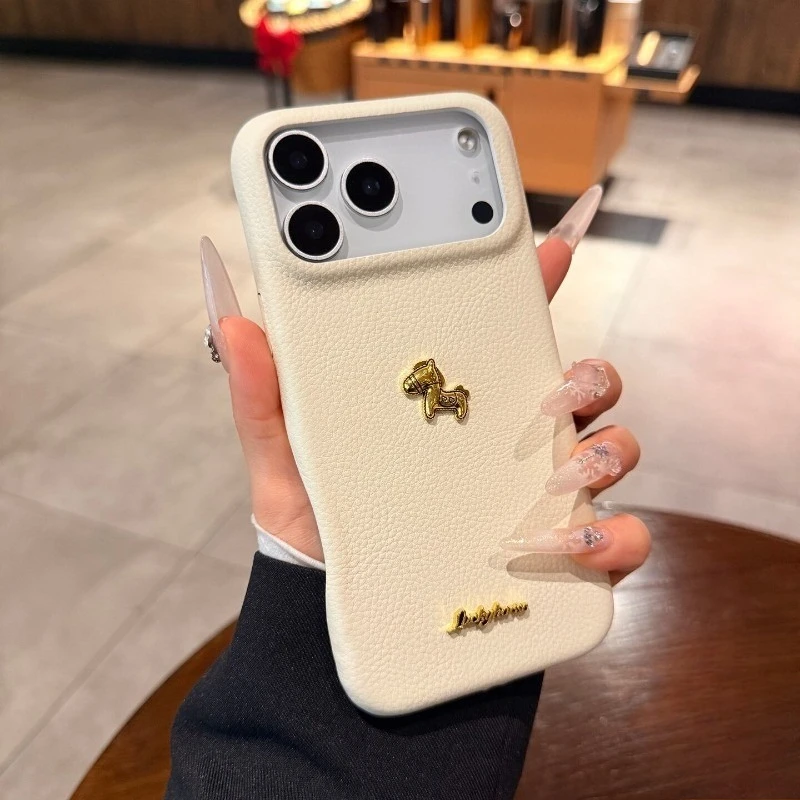 Golden Pony Luxury PU Leather Phone Case - New Year Edition