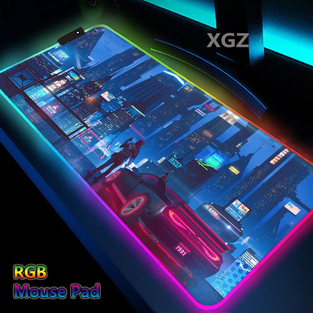 

Kawaii Moon Landscape Computer Mouse Pad 800x300 Gaming Mouse Pad Rgb MousePad Pink Computer Game Player Table Mat Large