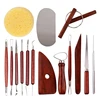Clay Tools Pottery Carving Tools Set Of 15 Plastic Tools Mud Line Cutting Tools Multi-Purpose Clay Tools Durable Easy To Use 1