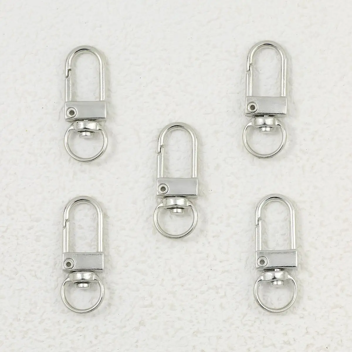 Colorful Macaron Keychain Clasps – Set of 10 for DIY Jewelry Accessories