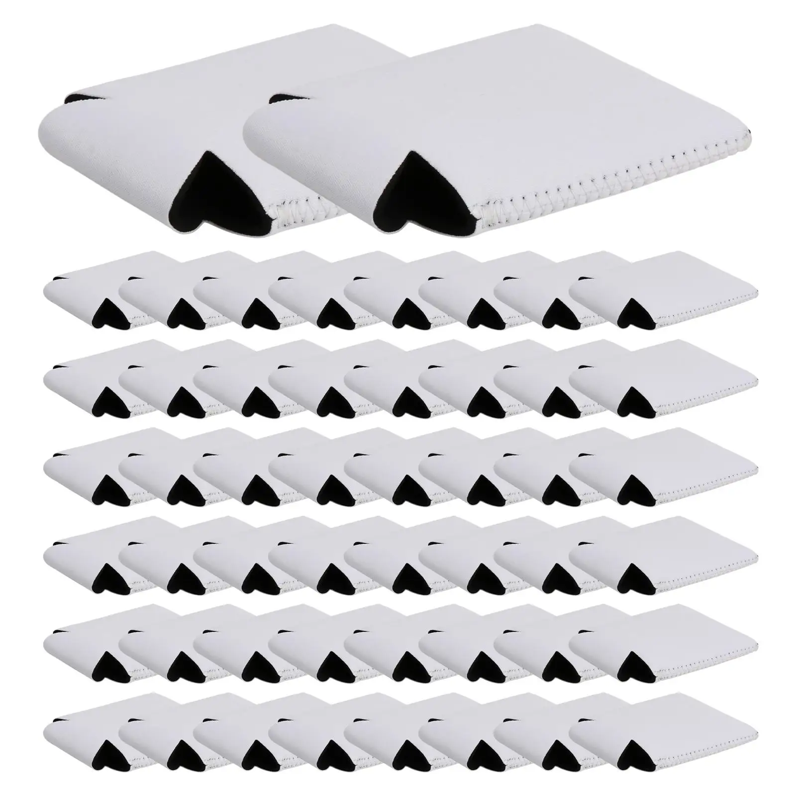 

50Pcs Beer Can Coolies Reusable Collapsible Cover for Weddings Gifts Beer Cans Bottles Monograms Party Favors DIY Vinyl Projects