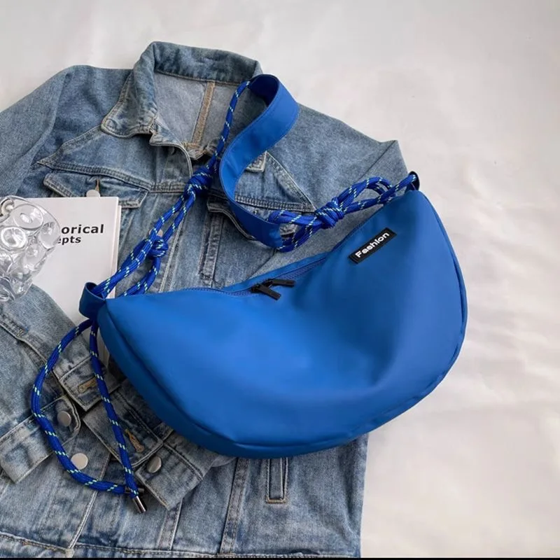 

New Fashion Multi-Color Unisex Dumpling Bag Lightweight Shoulder Bag Armpit Bag Messenger Bag Travel Outdoor Crossbody Bag Tote