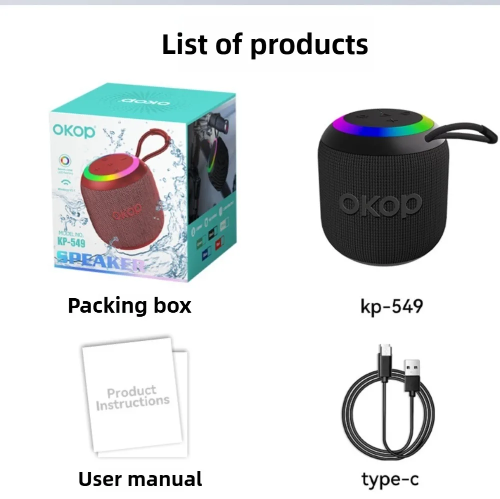 Tragbarer Bluetooth Lautsprecher Mit Erstklassiger Klangqualität_voghion.com