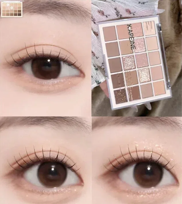 Description Picture 5 of item20 Colors Low Saturation Korean Eyeshadow Palette Purple Matte Pearlescent Long Lasting Waterproof Glitter Eye Shadow Eye Makeup