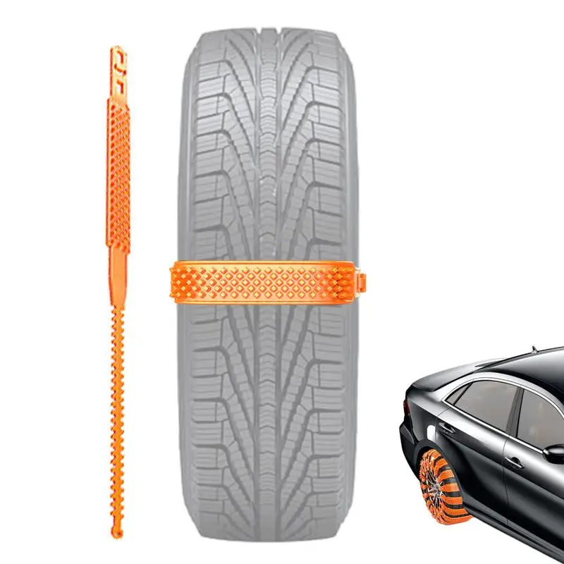 

Car Tire Snow Chain With Low Temperature Resistance Safe Driving Necessities Snowy Days Tire Chains Driving Security Icy Roads