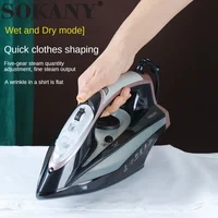 Easy Compact Steam Iron,2000W Advance Steam Iron For Clothes,5 Temperature Settings,Nonstick Soleplate,Self-Cleaning,Anti-Drip 2