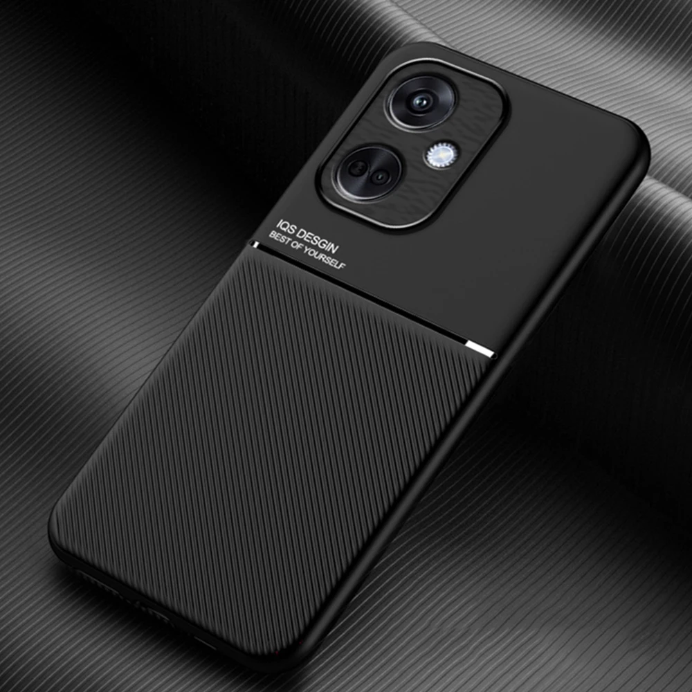 

Luxury Leather Case For OnePlus Nord CE3 Car Magnetic Holder Soft Silicone Edges Hard Shockproof Phone Cover OnePlusNordCE3