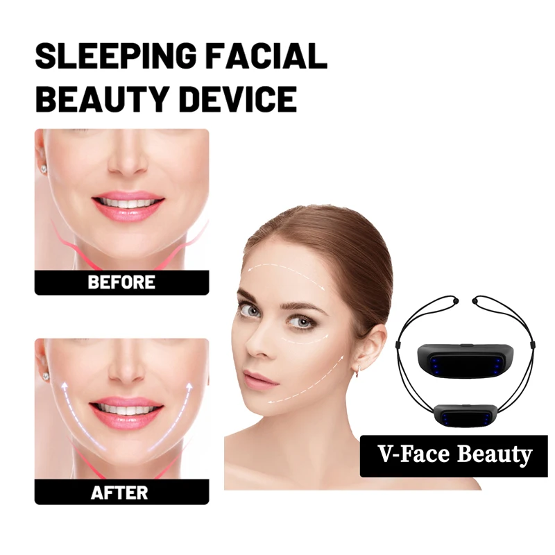 

2PCS V-Face Beauty Device Intelligent Electric V- Face Shaping Massager Removing Double Chin Sleeping Face Shape Beauty Health