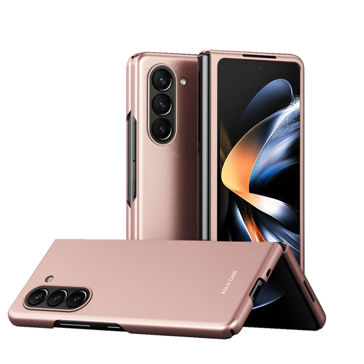 Z Fold5 Custodia Corea Simple Skin Rosegold Custodia Per Pc Per Samsung Galaxy Z Fold 4 Case 5G Per Galaxy Z Fold 4 Cover Z Fold3 Capa