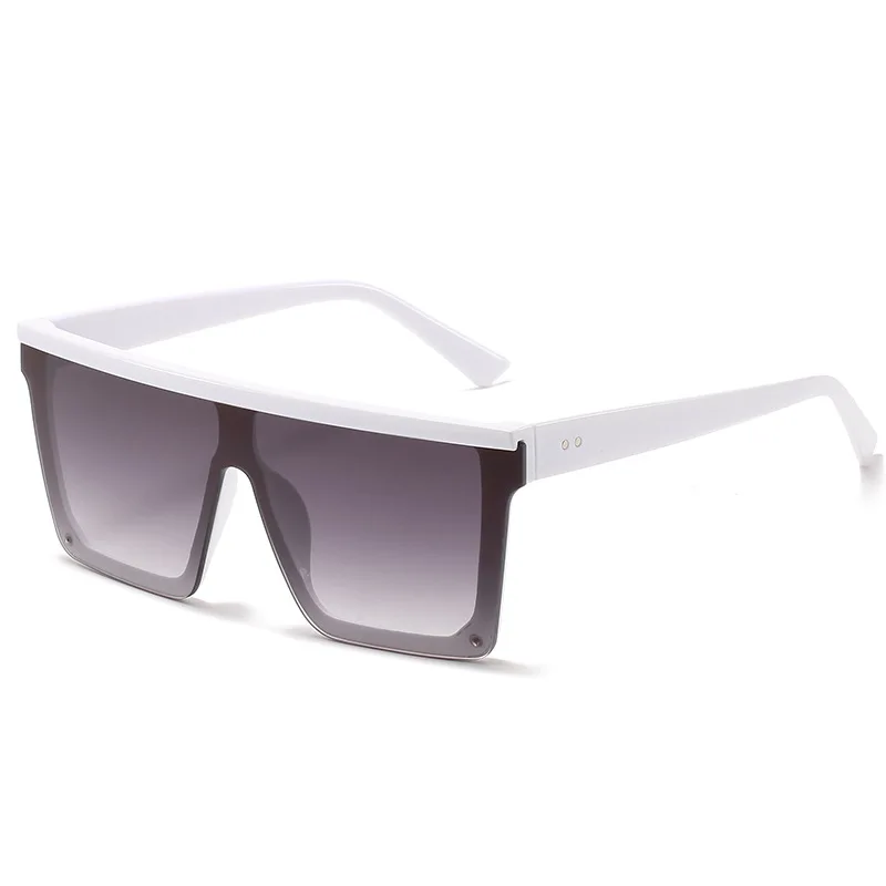  - Vintage Male Sunglasses Men Brand Black Square Shades Flat Top Sunglasses UV400 Gradient Sun Glasses For Women