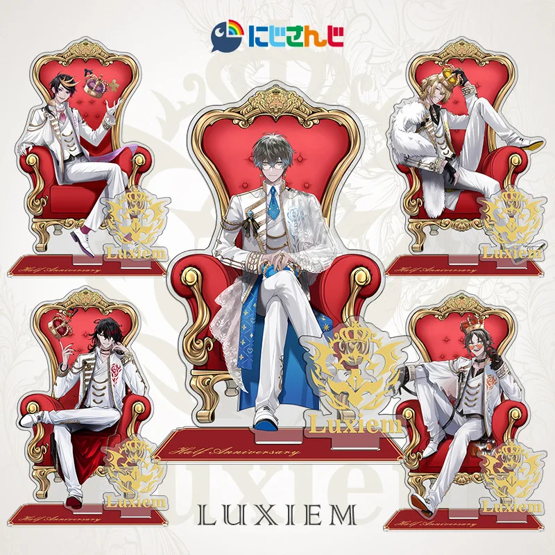 Anime Luxiem Vtuber Supporto Acrilico Shu Mysta Luca Ike Vox Personaggio Modello Piatto Desk Decor Fan Regali Portachiavi Portachiavi Cosplay
