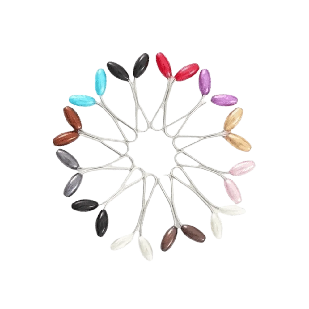 Pearl Teardrop Shape Scarf Buckle Multifunctional Portable U-shaped Clips Headscarf Accessories Decoration