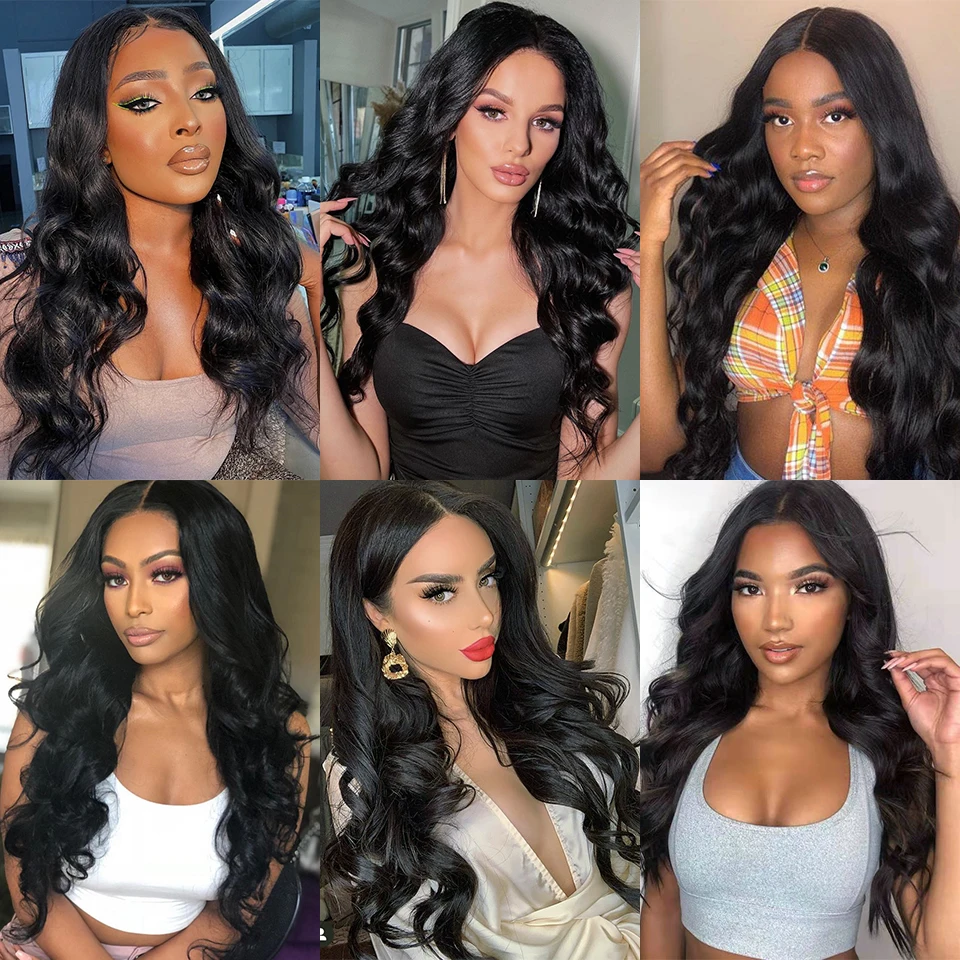 Nnzes Wavy Synthetic Wigs 26Inches Long Water Wave Black Wig Middle Part Synthetic Wigs For Women Brown Red Heat Resistant Hair 2 Nnzes Wavy Synthetic Wigs 26Inches Long Water Wave Black Wig Middle Part Synthetic Wigs For Women Brown Red Heat Resistant Hair