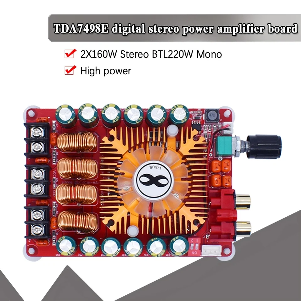 DollaTek TDA7498E 2 X 160 W Dual Channel Audio Amplifier Board