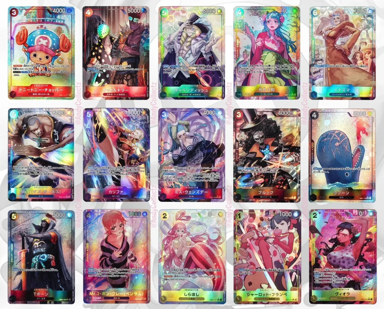 Original Japanese Anime Booster Box One Piece Op-EB01/05/06/07 A