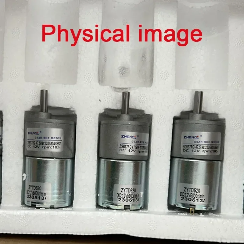 1pc ZGB37RG Motore A Coppia Elevata Motore CC 12V 24V Riduttore Elettrico Albero Di Uscita Eccentrico 5RPM-1500RPM (Color : 800rpm, Size : 24V - Foto 12