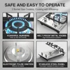 Portable Gas Cooktop Stainless Steel 2 Burner Stove Dual Fuel Built-in RVs and Apartments 4