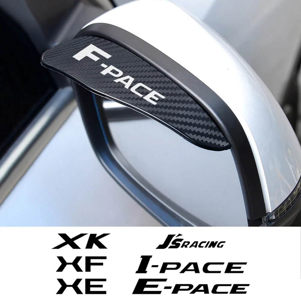 Car Rearview Mirror Rain Eyebrow Accessories Jaguar F-pace E-pace XF X250 X351 X260 XE XJ I-pace XK S JS-Racing SV R Type