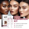 Brow Lamination Kit Semi-Permanent Lash & Brow Fixation Lash Perming Set for Eyelashes Brow Lift Perm Fixation Tube Set Makeup 3