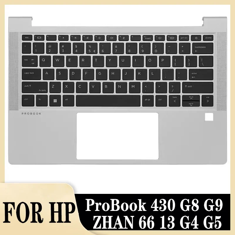 

Original US Keyboard For HP ProBook 430 G8 G9 ZHAN 66 13 G4 G5 Laptop Palmrest Upper Cover Top Housing Accessories M21190-001