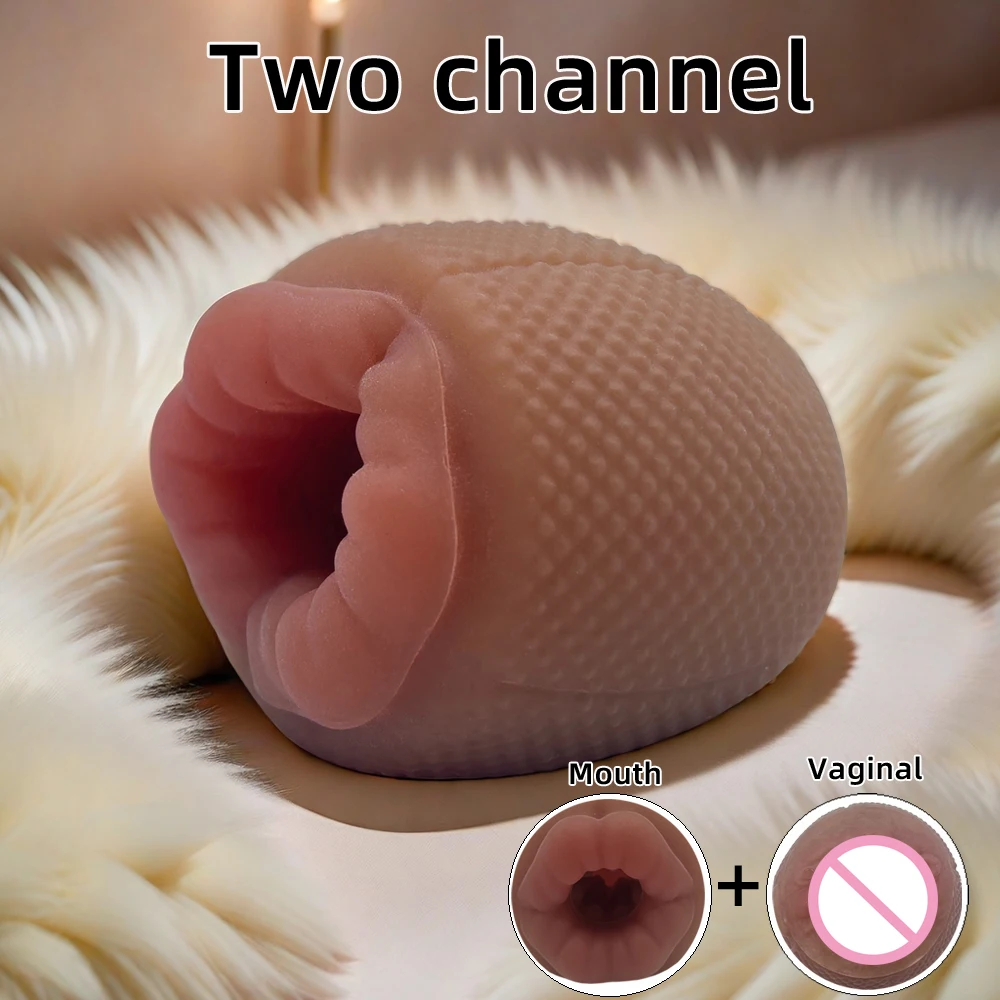 Masturbator Cup For Men Oral And Vaginal Realistic Stroker_voghion.com