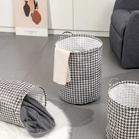 Large Capacity Laundry Basket Dirty Clothes Basket Fabric Laundry Organizer Folding Clothes Storage Bag Household Storage Box 4