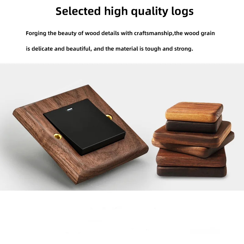 panneau retro en bois brochure noire type hotel document gradateur 03