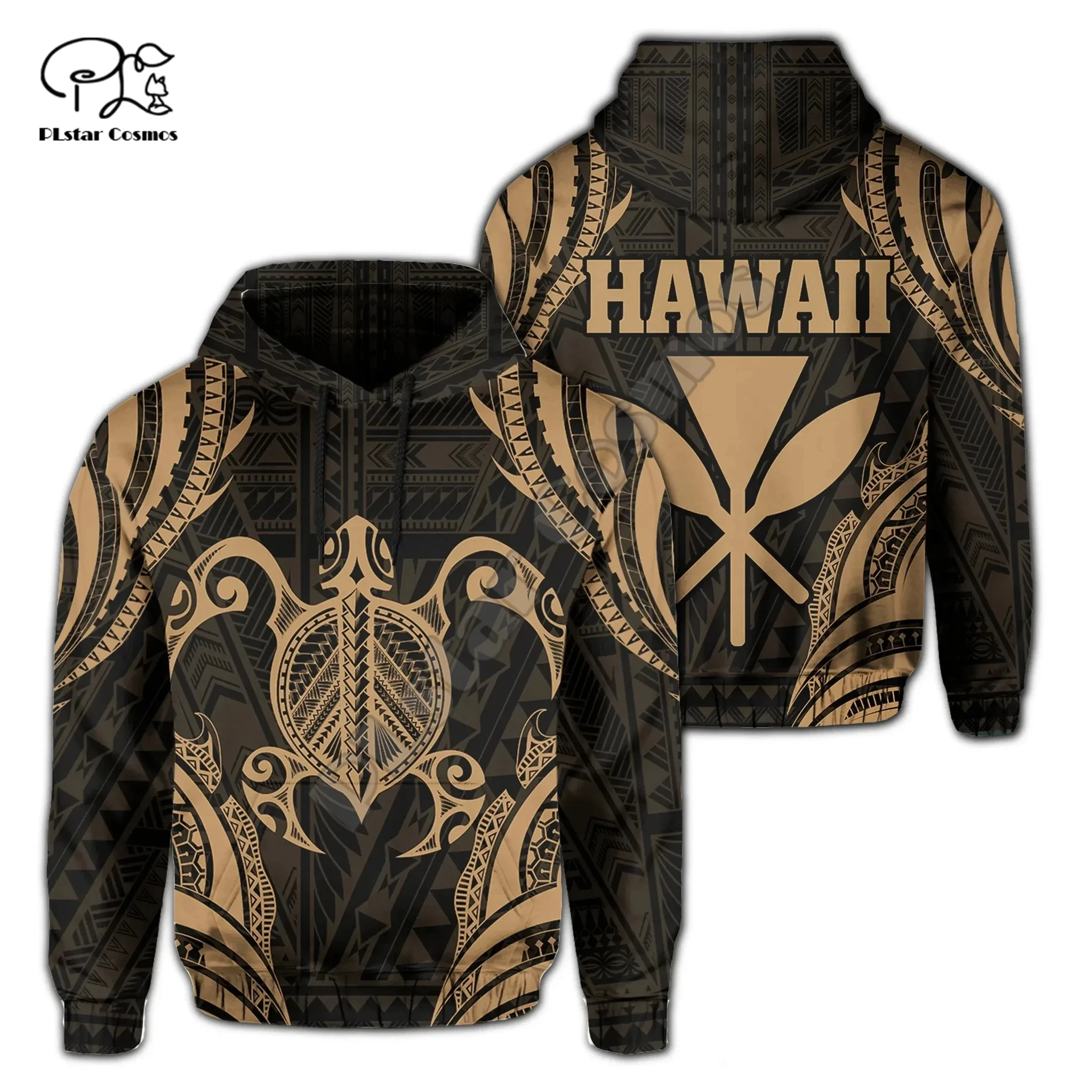 

Sea Turtle Hibiscus Hawaii Polynesian Kanaka Retro Vintage Tattoo Tracksuit 3DPrint Streetwear Casual Harajuku Jacket Hoodies X5