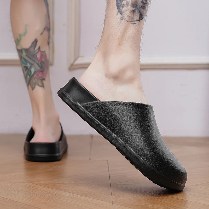 Slippers Men Couples Garden Clog Women Water Proof Chef Shoe Comfortable Sandal For Pet Workers Outdoor Fishing