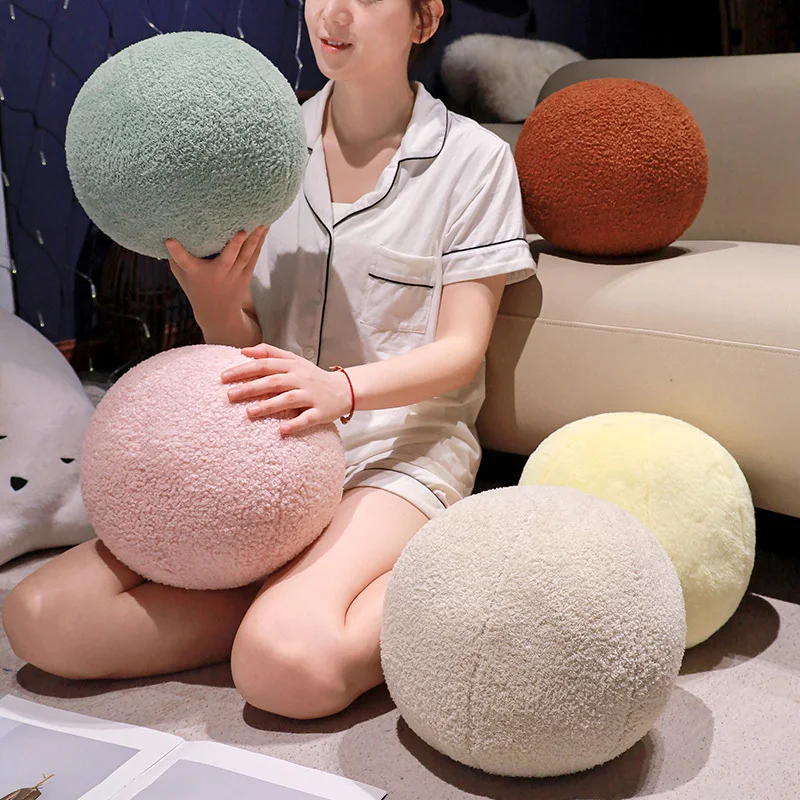 30x30cm Plush Ball Toy Stuffed Colorful Soft Squishy Dancing Accessory Pillow Sofa Chair Bed Decor Plushie Gift 3