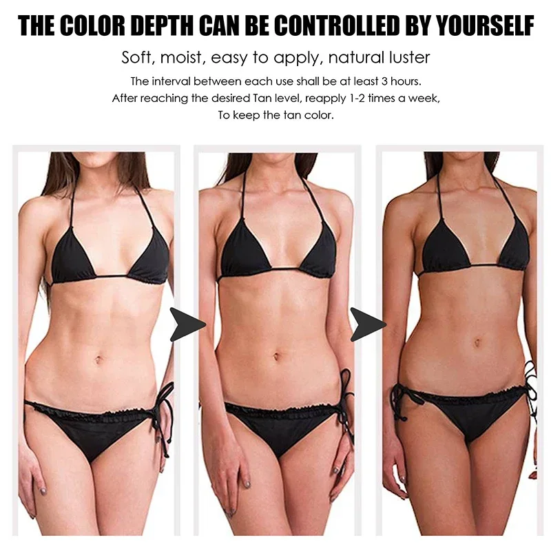 Body Tanning Cream Bronze Skin Tanning Lotion Effective Sun Aid Take In Sunlight Moisturizing Cream Body Care Products 6