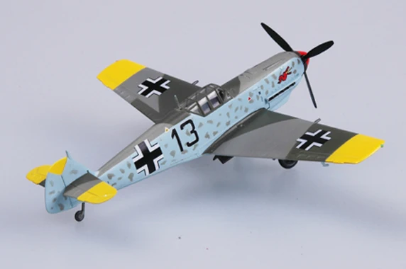 Easymodel 37282 1/72 BF-109E BF109 프로펠러 전투기, 조립 완료 군사 정적 플라스틱 모델 컬렉션 또는 선물
