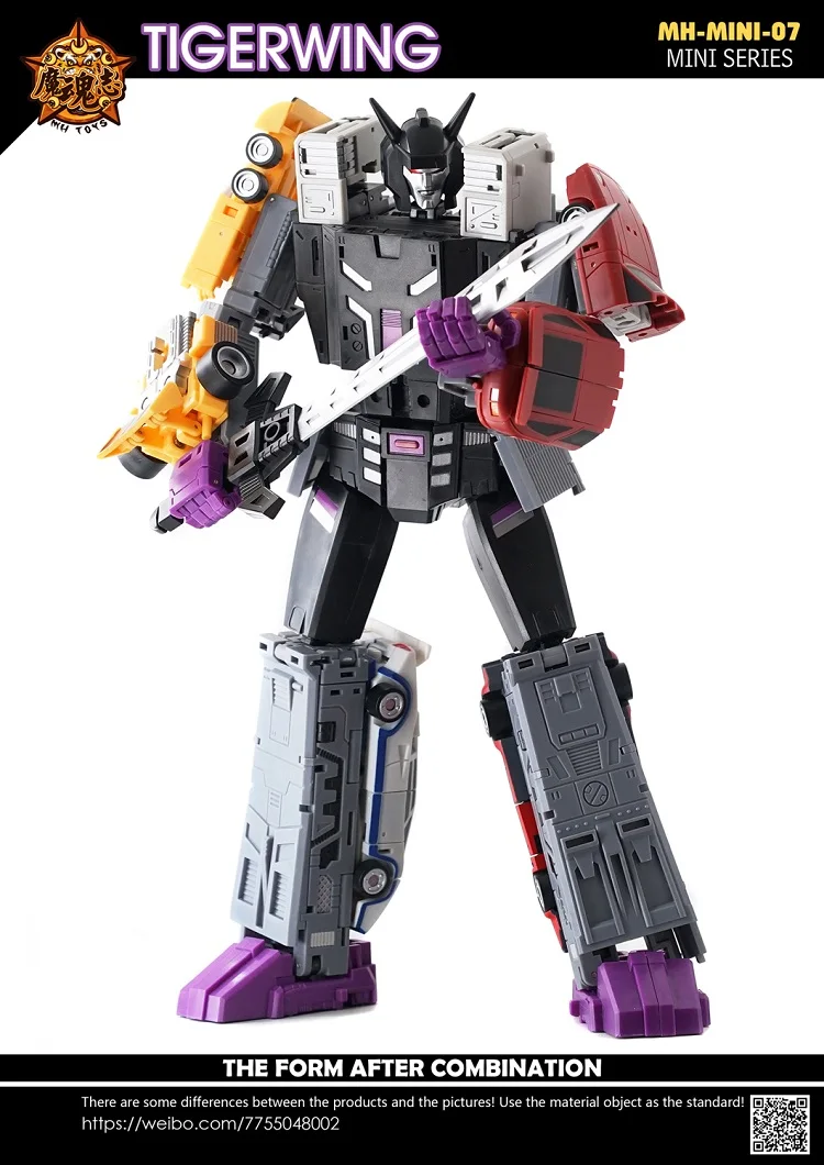 MHZ Toys MINI-07 Tigerwing Menasor Combiner Set of 5 Figures