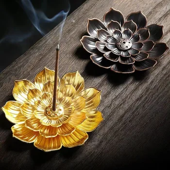 Lotus Alloy Incense Stick Holder 1