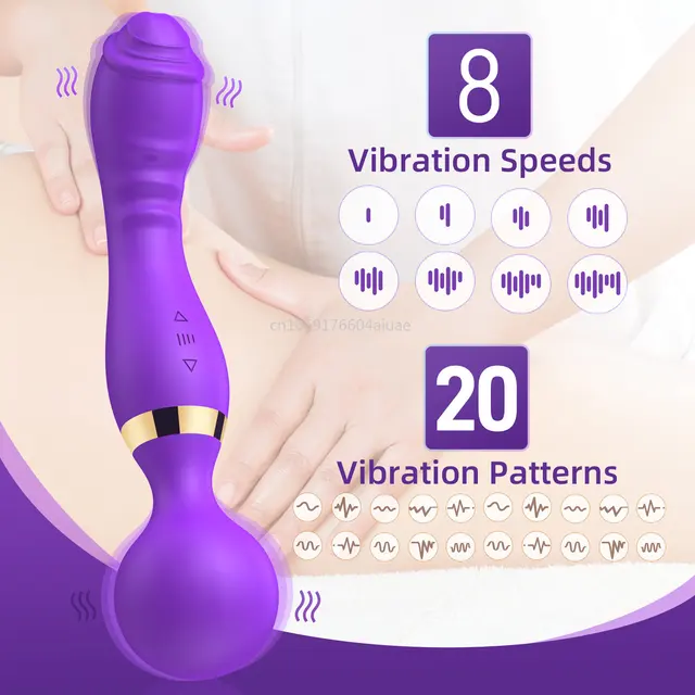 20 Vibrations Pattern 8 Speeds Powerful Big Vibrators Magic Wand Body Massager Sex Toy for Woman Female G Spot Adult Toys 20 Vibrations Pattern 8 Speeds Powerful Big Vibrators Magic Wand Body Massager Sex Toy for Woman