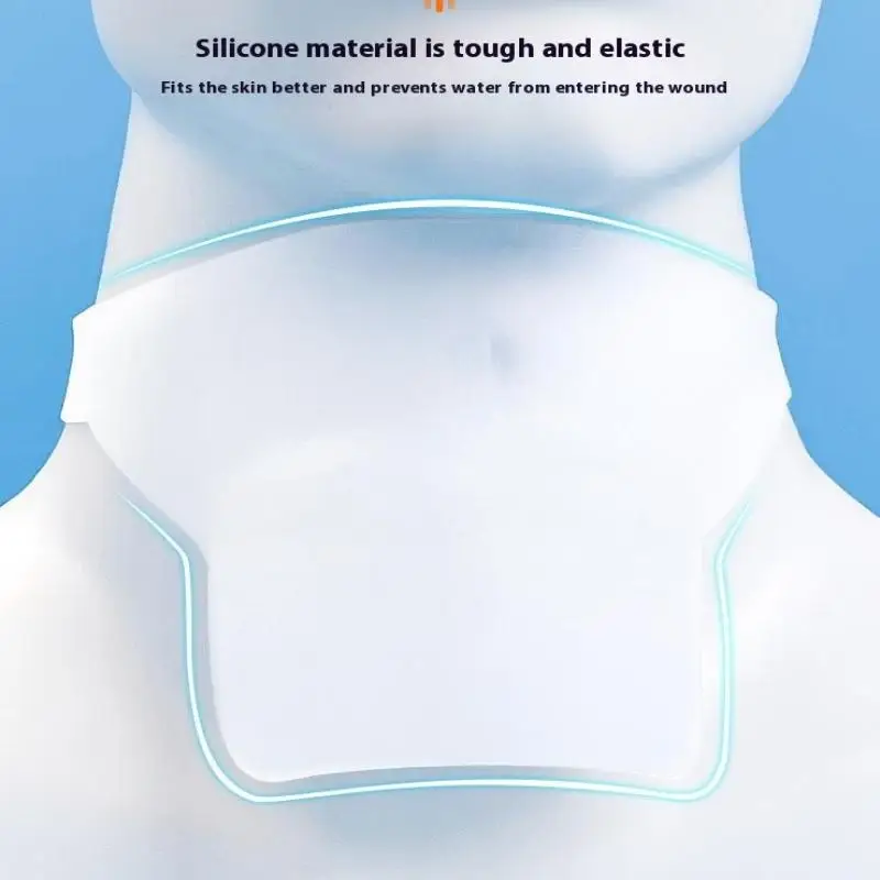 Trach Duschabdeckungen Schild Wasserdichte Tracheostomieabdeckung Hals Hautfreundliche Silikon Wasserdichte Atmungsaktive Badehalsmaske – Detail 8